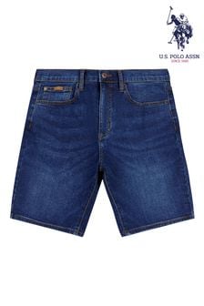 U.S. Polo Assn. Black Slim Fit 5 Pocket Denim Shorts (T77031) | €27