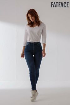 FatFace Harlow Highwaist Skinny Blue Jeans (T77240) | ₪ 230