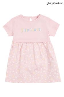 Juicy Couture Kleid mit Rüschen und Logoprint, Pink (T77394) | 40 €