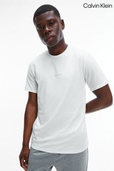 Calvin Klein Lounge Strukturiertes T-Shirt, Weiss (T77492) | 29 €