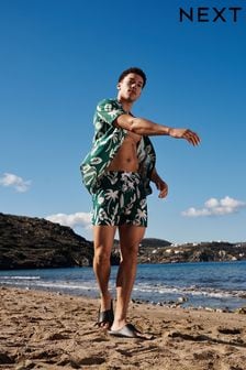 Green Printed Swim Shorts (T77779) | €12