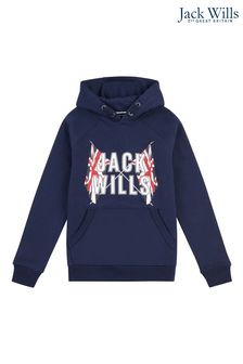 Sweat à capuche Jack Wills GBR à manches raglan BB OTH bleu (T77829) | 66€ - 88€