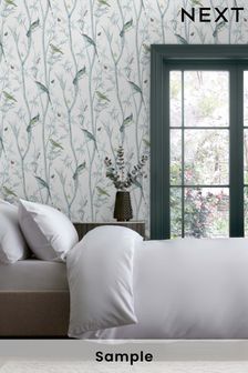 Blue Next Chinoiserie Bird Wallpaper Wallpaper (T77844) | $67