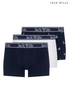 Jack Wills Blue Boxed Boxers 3 Pack (T78157) | 27 € - 32 €