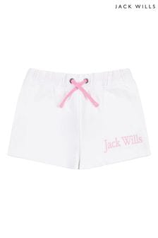 Białe szorty dresowe Jack Wills z napisem (T78176) | 69 zł - 96 zł