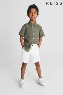 Blanc - Short chino décontracté REISS Wicket (T78448) | €31