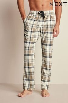 Grey/Neutral Check Motionflex Cosy Pyjama Bottoms (T78586) | ₪ 62