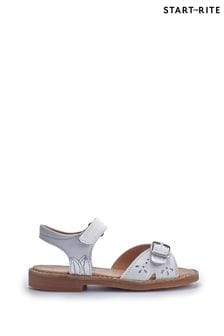 白色 - Start-rite Holiday標準剪裁搭扣和黏扣皮涼鞋 (T78673) | NT$1,870