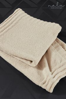 Nalu Nicole Scherzinger Cream Ona Super Soft Teddy Borg Fleece Throw (T78823) | €129