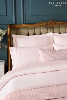Ted Baker Pink Silky Smooth Plain Dye 250 Thread Count Cotton Pillowcase (T78846) | 129 QAR