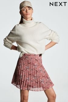 Pink Paisley Mini Chiffon Skirt (T79069) | €16