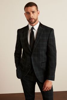 Blue Slim Fit Check Suit (T79076) | 43 €