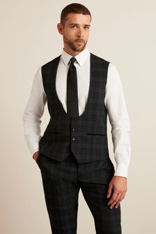Blue Check Suit: Waistcoat (T79078) | €20