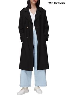 Whistles Riley Black Trench Coat (T79388) | €125