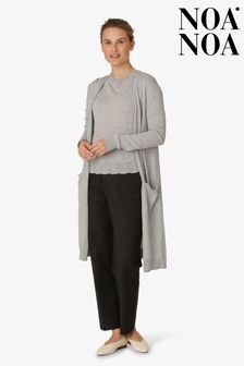 Noa Noa Grey Long Sleeved Cotton Melange Cardigan (T79604) | 93 €