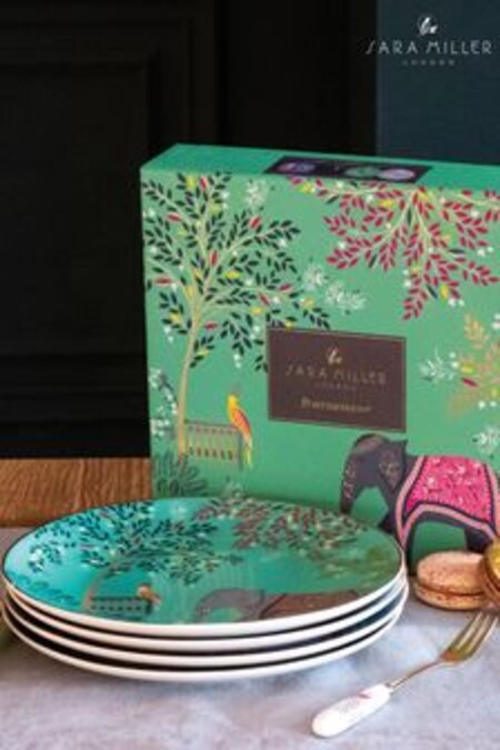 Sara Miller Set of 4 Blue Cake Plates (T79835) | €63