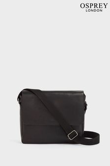 OSPREY LONDON Carter Saddle Leather Large Messenger Bag (T79901) | $626