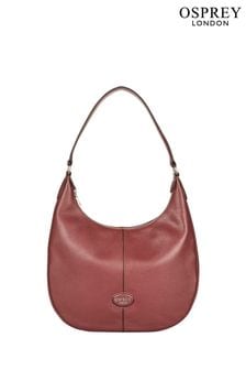 osprey red leather bag