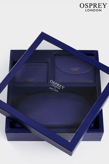 OSPREY LONDON The Tilly Grainy Hide Black Leather Weekend Set (T79983) | $124