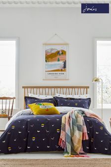 Joules Blue Ducks March 180 Thread Count Cotton Percale Duvet Cover and Pillowcase Set (T80125) | $98 - $182