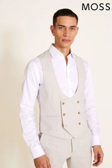 MOSS Slim Fit Beige Brown Waistcoat (T80377) | 40 €