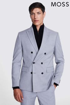 MOSS Grey Slim Fit Stretch Suit