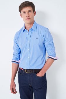 Crew Clothing Company Blue Stripe Cotton Shirt (T80485) | €35