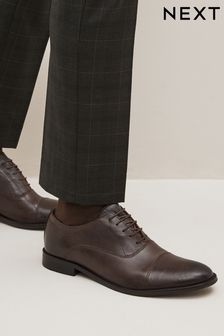 Brown Toe Cap Oxford Shoes (T80725) | €35