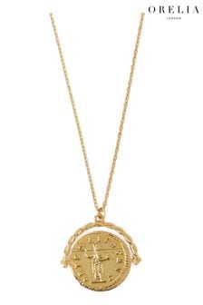 Naszyjnik Orelia London z 18-karatowego złota z medalionem (T81052) | 140 zł
