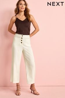 Tailored Button Front Culottes (T81109) | 107 zł