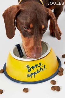Joules Yellow Bone Appetite Stainless Steel Dog Bowl (T81733) | €17