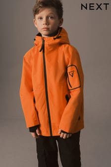 Orange Waterproof Fleece Lined Coat (3-16yrs) (T81760) | €24 - €30