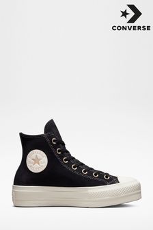 Converse Black Stud Lift High Top Trainers (T82062) | €46