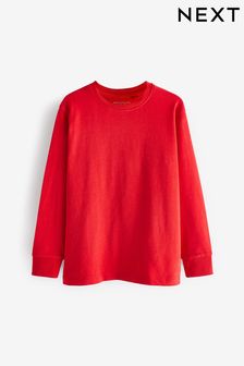 Red Long Sleeve Cosy T-Shirt (3-16yrs) (T82535) | 8 € - 13 €
