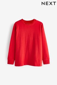 Red 100% Cotton Long Sleeve Cosy T-Shirt (3-16yrs) (T82535) | $9 - $14