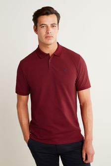 Berry Red Regular Fit Pique Polo Shirt (T82546) | €20