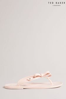 Ted Baker Jassey Dusky-Pink Bow Flip Flops (T82812) | AED207