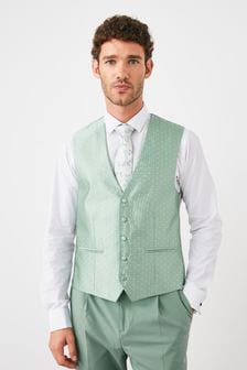 Sage Green Spot Waistcoat (T83046) | 13 €