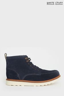 White Stuff Blue Finn Lace up Suede Boots (T83566) | €120