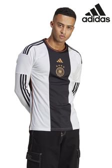 adidas White World Cup Germany 22 Long Sleeve Adult Home Jersey (T83649) | €95