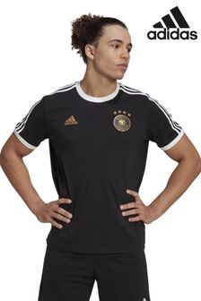 adidas Black World Cup Germany DNA 3-Stripes Adult T-Shirt (T83653) | kr467