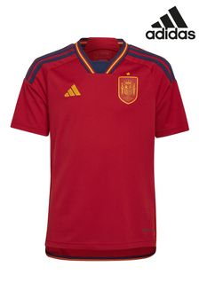 adidas Red Blank World Cup Spain 22 Junior Home Jersey (T83654) | BGN 144