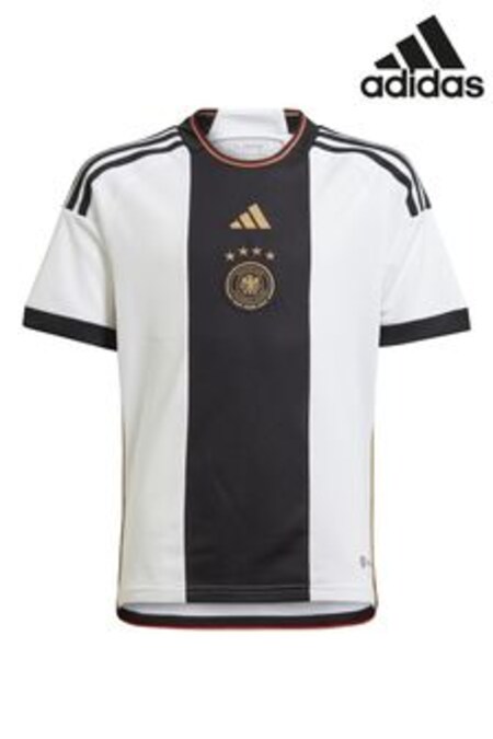 Jerseu fotbal pentru juniori cu cupă mondială Adidas Germania 22 (T83655) | 298 LEI