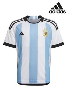 adidas White Blank World Cup Argentina 22 Junior Home Jersey (T83667) | kr649