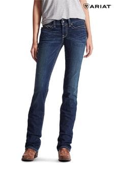 Ariat Blue R.E.A.L Straight Icon Jeans (T84314) | $143