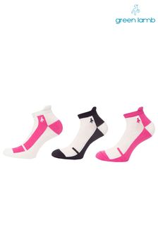 Green Lamb Pink Colour Block Socks 3 Pair Pack (T84539) | €16
