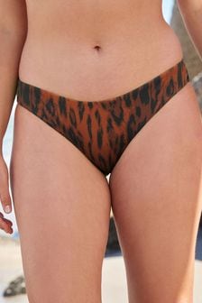 Leopard High Leg Briefs Bikini Bottoms (T84854) | 35 zł