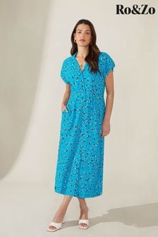 Ro&zo Blue Turn Back Cuff Shirt Dress (T84933) | 68 €