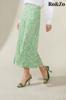 Ro&Zo Green Ditsy Print Skirt (T84934) | €38