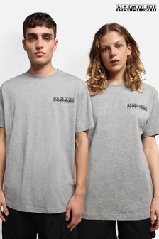 Napapijri Grey Quintino Short Sleeve T-Shirt (T85146) | ₪ 140
